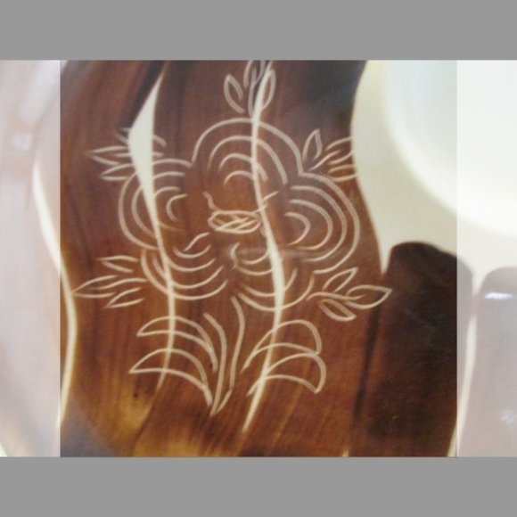 2 Rare Vintage Puriton Slip Ware "INTAGLIO" Tea and Toast Plates " 8.5" - Picture 2 of 12